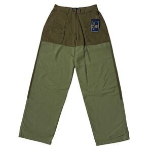 NWT Beretta Upland Overlay Women's Two Tone Green Canvas Pants Size 12 Gorpcore